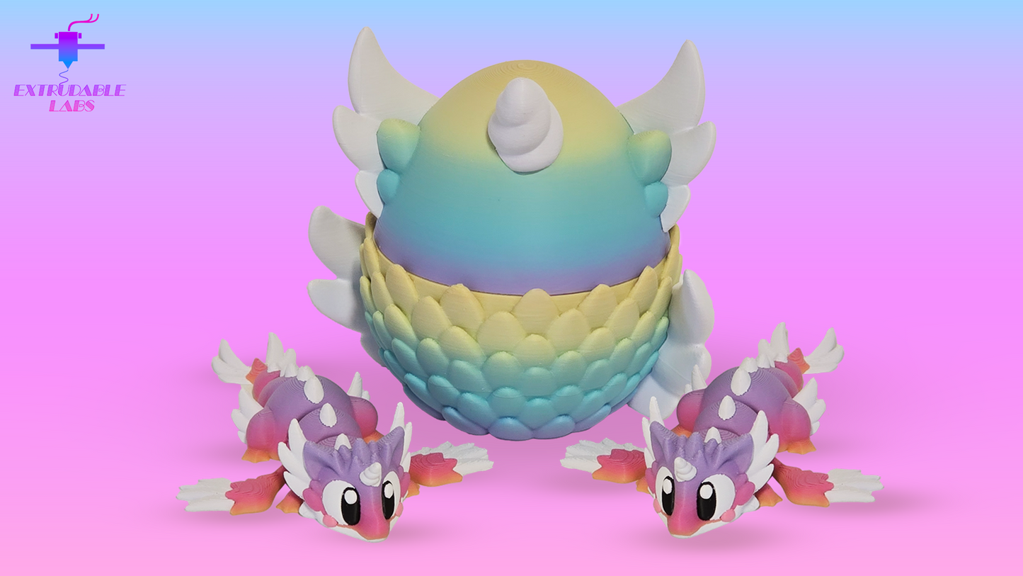 Celestial Mini Dragon with Egg