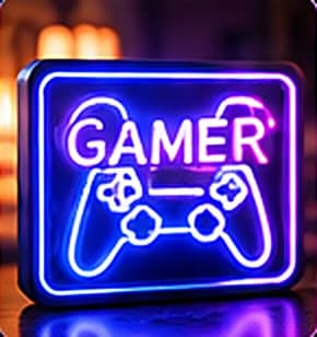 GAMER neon light box sign