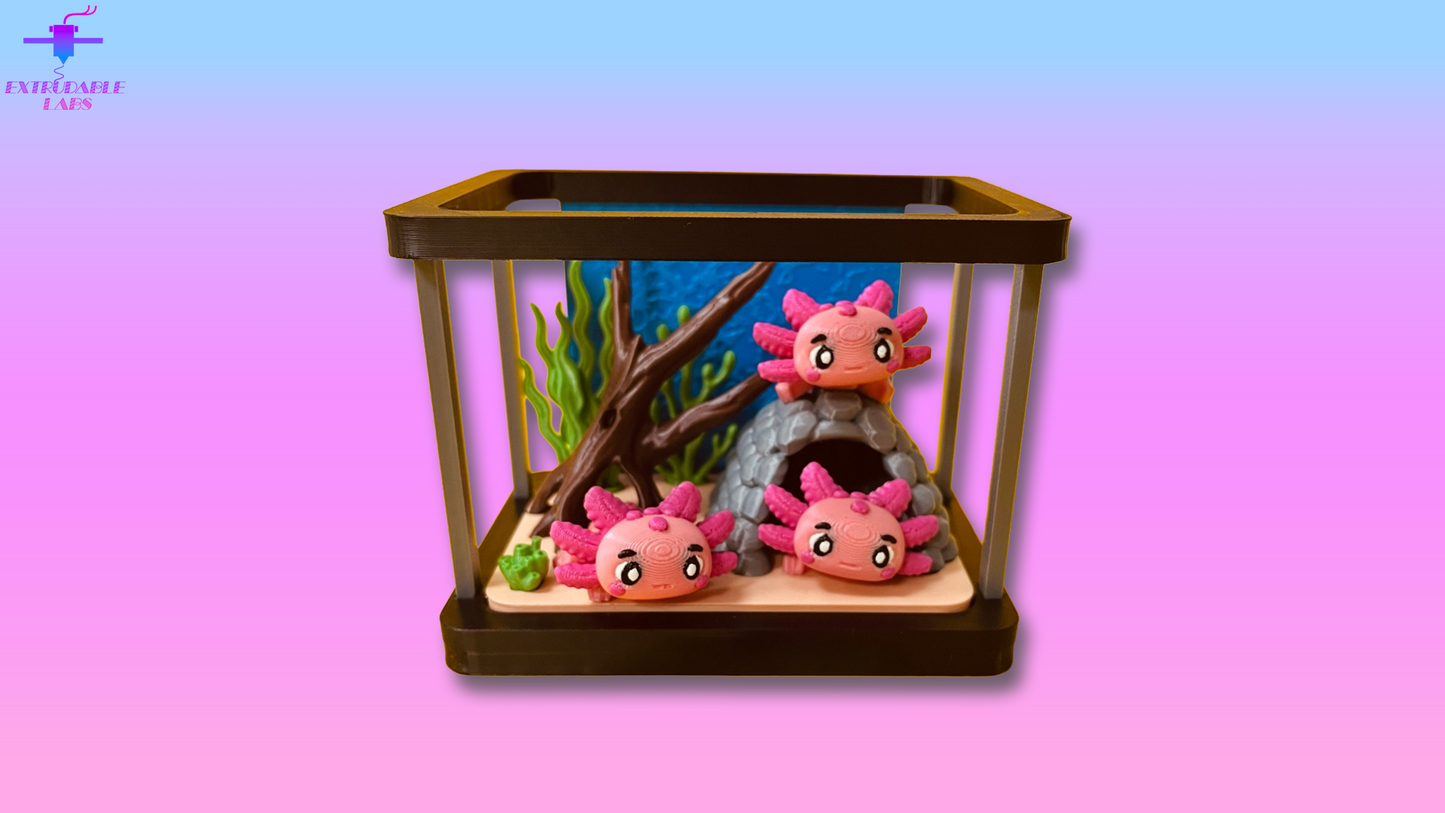 Axolotl Aquarium Playset